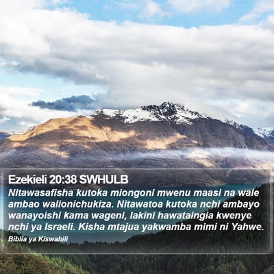 Ezekieli 20:38 SWHULB Bible Verse Image