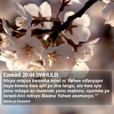 Ezekieli 20:44 SWHULB Bible Verse Image