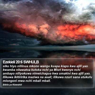 Ezekieli 20:6 SWHULB Bible Verse Image