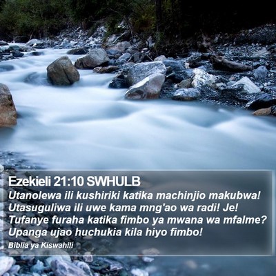 Ezekieli 21:10 SWHULB Bible Verse Image