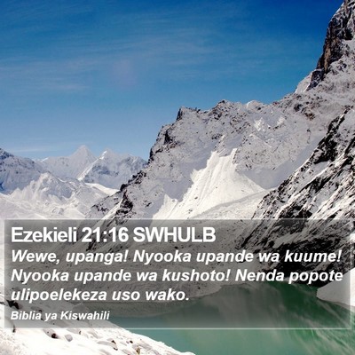 Ezekieli 21:16 SWHULB Bible Verse Image