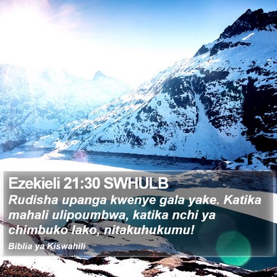 Ezekieli 21:30 SWHULB Bible Verse Image