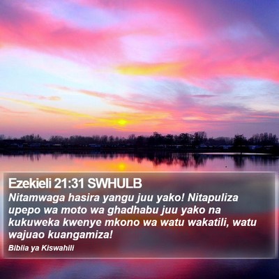 Ezekieli 21:31 SWHULB Bible Verse Image
