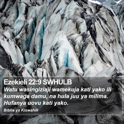 Ezekieli 22:9 SWHULB Bible Verse Image
