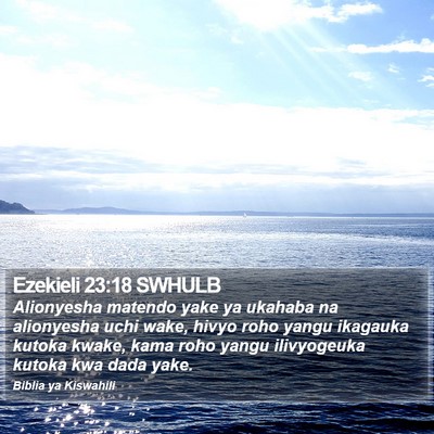 Ezekieli 23:18 SWHULB Bible Verse Image
