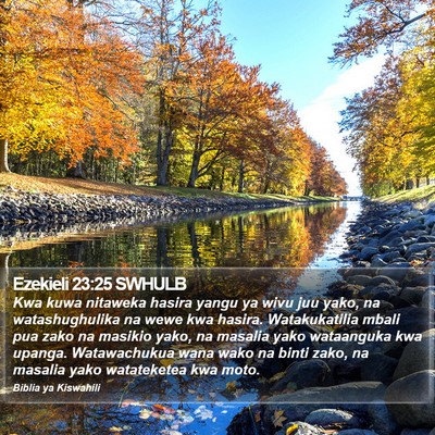 Ezekieli 23:25 SWHULB Bible Verse Image