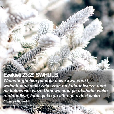 Ezekieli 23:29 SWHULB Bible Verse Image