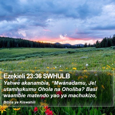 Ezekieli 23:36 SWHULB Bible Verse Image