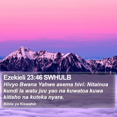 Ezekieli 23:46 SWHULB Bible Verse Image
