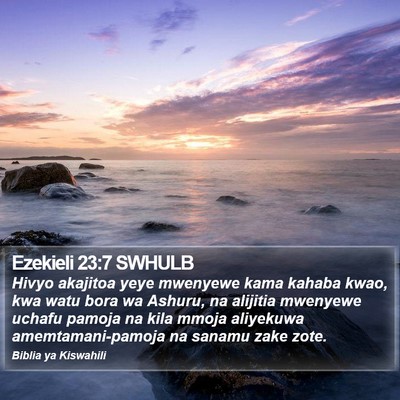Ezekieli 23:7 SWHULB Bible Verse Image