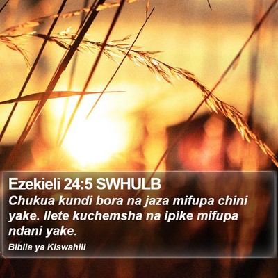 Ezekieli 24:5 SWHULB Bible Verse Image
