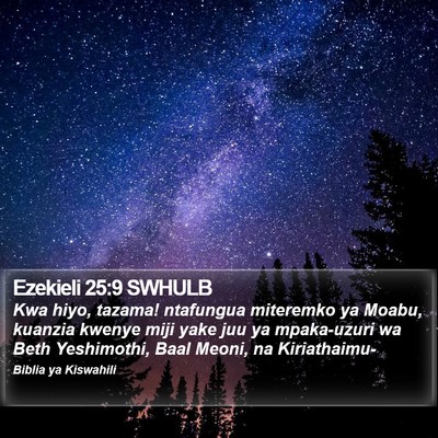 Ezekieli 25:9 SWHULB Bible Verse Image