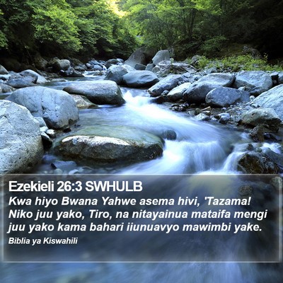 Ezekieli 26:3 SWHULB Bible Verse Image