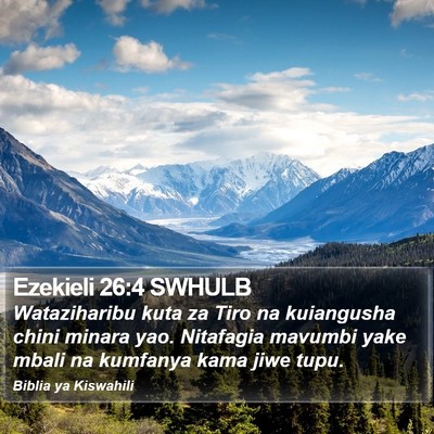 Ezekieli 26:4 SWHULB Bible Verse Image