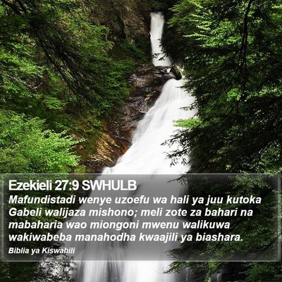 Ezekieli 27:9 SWHULB Bible Verse Image