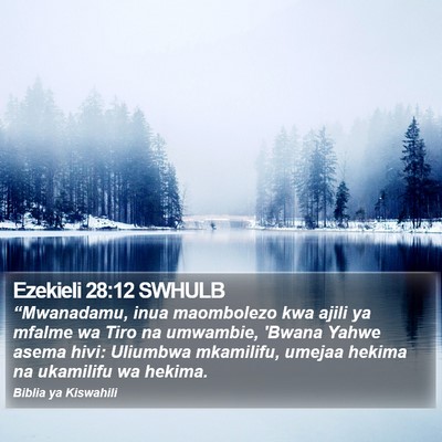 Ezekieli 28:12 SWHULB Bible Verse Image