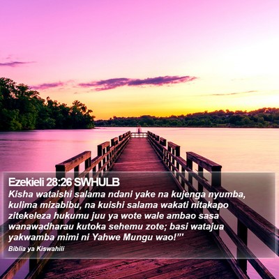 Ezekieli 28:26 SWHULB Bible Verse Image