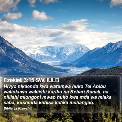 Ezekieli 3:15 SWHULB Bible Verse Image