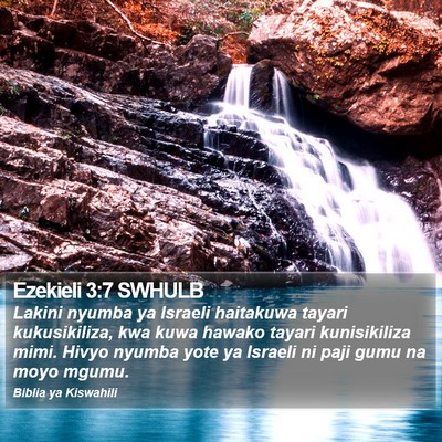 Ezekieli 3:7 SWHULB Bible Verse Image