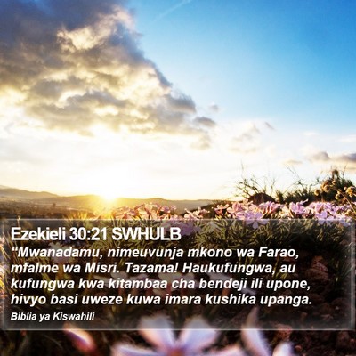 Ezekieli 30:21 SWHULB Bible Verse Image