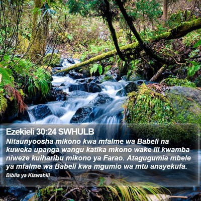Ezekieli 30:24 SWHULB Bible Verse Image