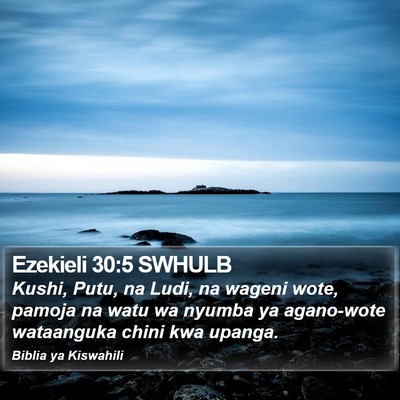 Ezekieli 30:5 SWHULB Bible Verse Image