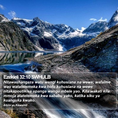 Ezekieli 32:10 SWHULB Bible Verse Image
