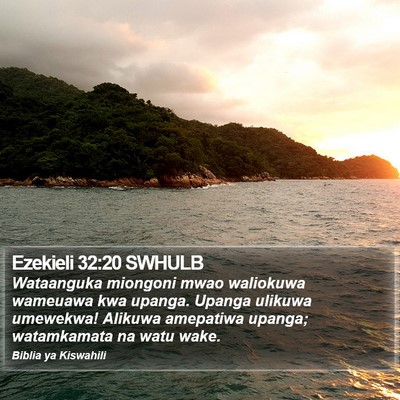Ezekieli 32:20 SWHULB Bible Verse Image