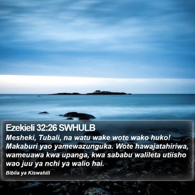 Ezekieli 32:26 SWHULB Bible Verse Image