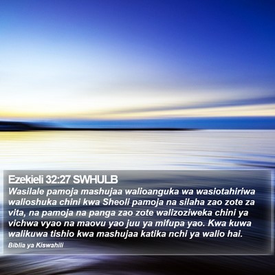 Ezekieli 32:27 SWHULB Bible Verse Image