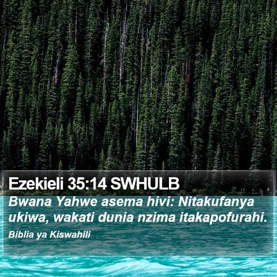 Ezekieli 35:14 SWHULB Bible Verse Image