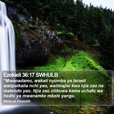 Ezekieli 36:17 SWHULB Bible Verse Image