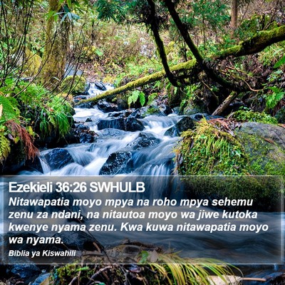 Ezekieli 36:26 SWHULB Bible Verse Image