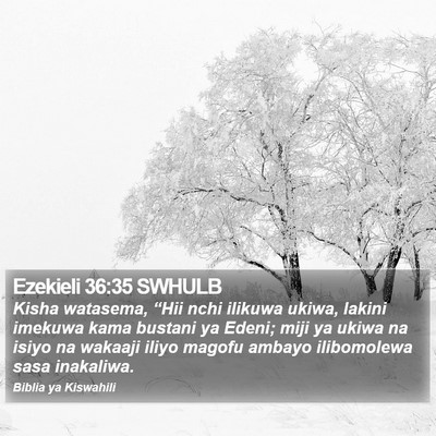Ezekieli 36:35 SWHULB Bible Verse Image