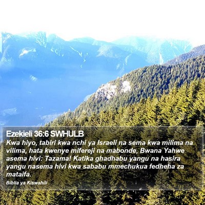 Ezekieli 36:6 SWHULB Bible Verse Image