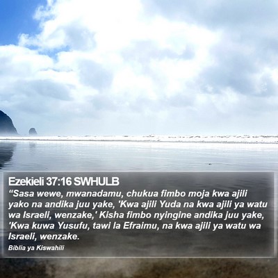 Ezekieli 37:16 SWHULB Bible Verse Image