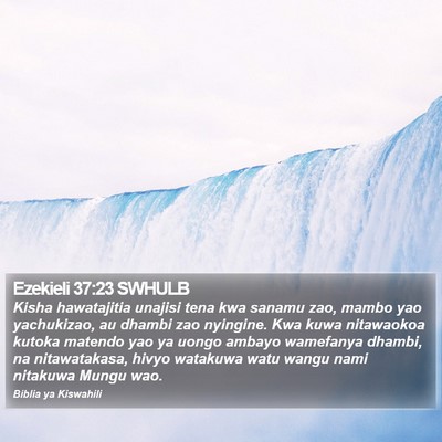 Ezekieli 37:23 SWHULB Bible Verse Image