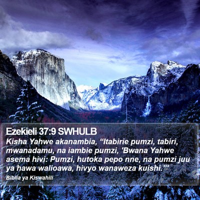 Ezekieli 37:9 SWHULB Bible Verse Image