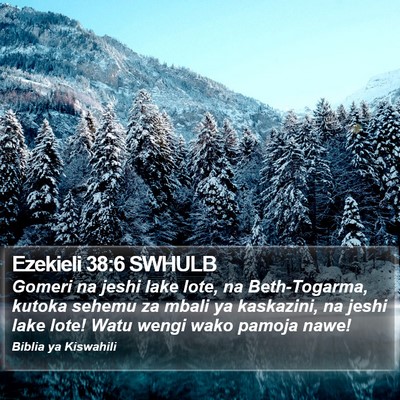 Ezekieli 38:6 SWHULB Bible Verse Image