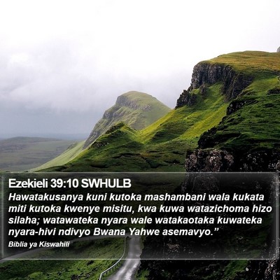 Ezekieli 39:10 SWHULB Bible Verse Image