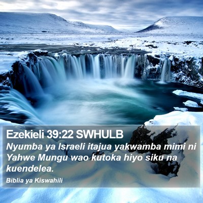 Ezekieli 39:22 SWHULB Bible Verse Image