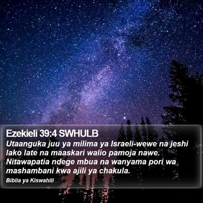Ezekieli 39:4 SWHULB Bible Verse Image