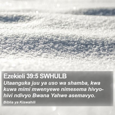Ezekieli 39:5 SWHULB Bible Verse Image