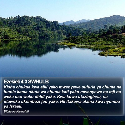 Ezekieli 4:3 SWHULB Bible Verse Image