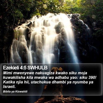 Ezekieli 4:5 SWHULB Bible Verse Image