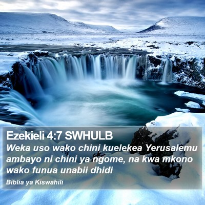 Ezekieli 4:7 SWHULB Bible Verse Image