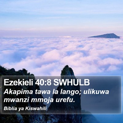 Ezekieli 40:8 SWHULB Bible Verse Image