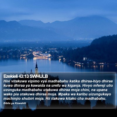 Ezekieli 43:13 SWHULB Bible Verse Image