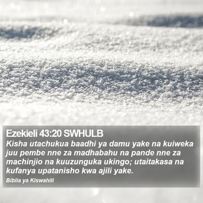 Ezekieli 43:20 SWHULB Bible Verse Image