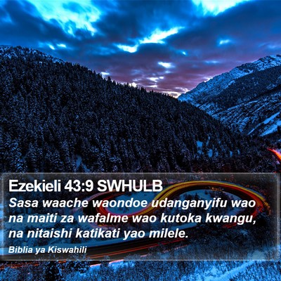 Ezekieli 43:9 SWHULB Bible Verse Image